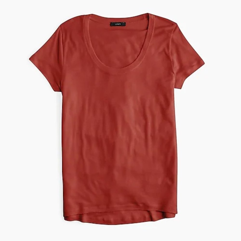 NWT J. Crew Scoopneck Tencel T-shirt